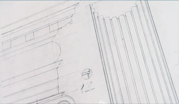 Classical detail drawing