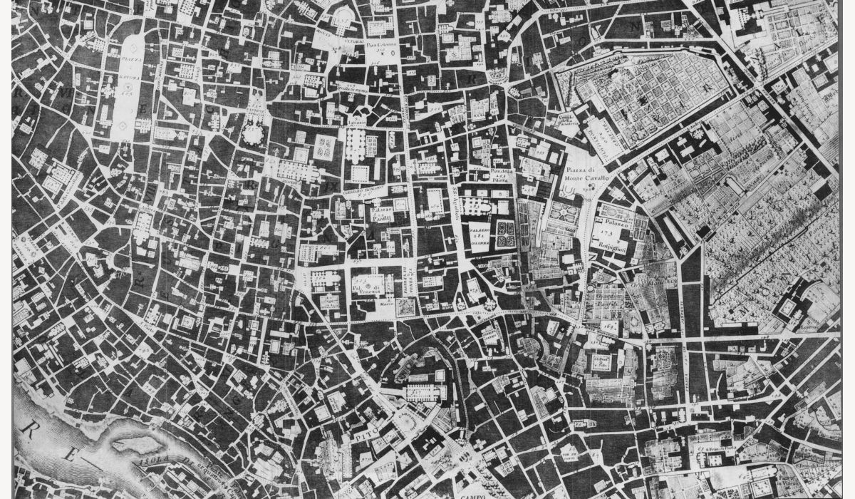 Rome - ancient map drawing 