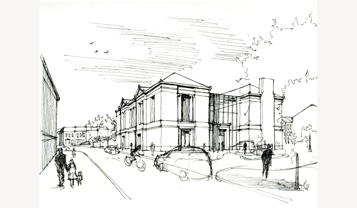 Community Library - Clarksburg, MD - concept sketch 