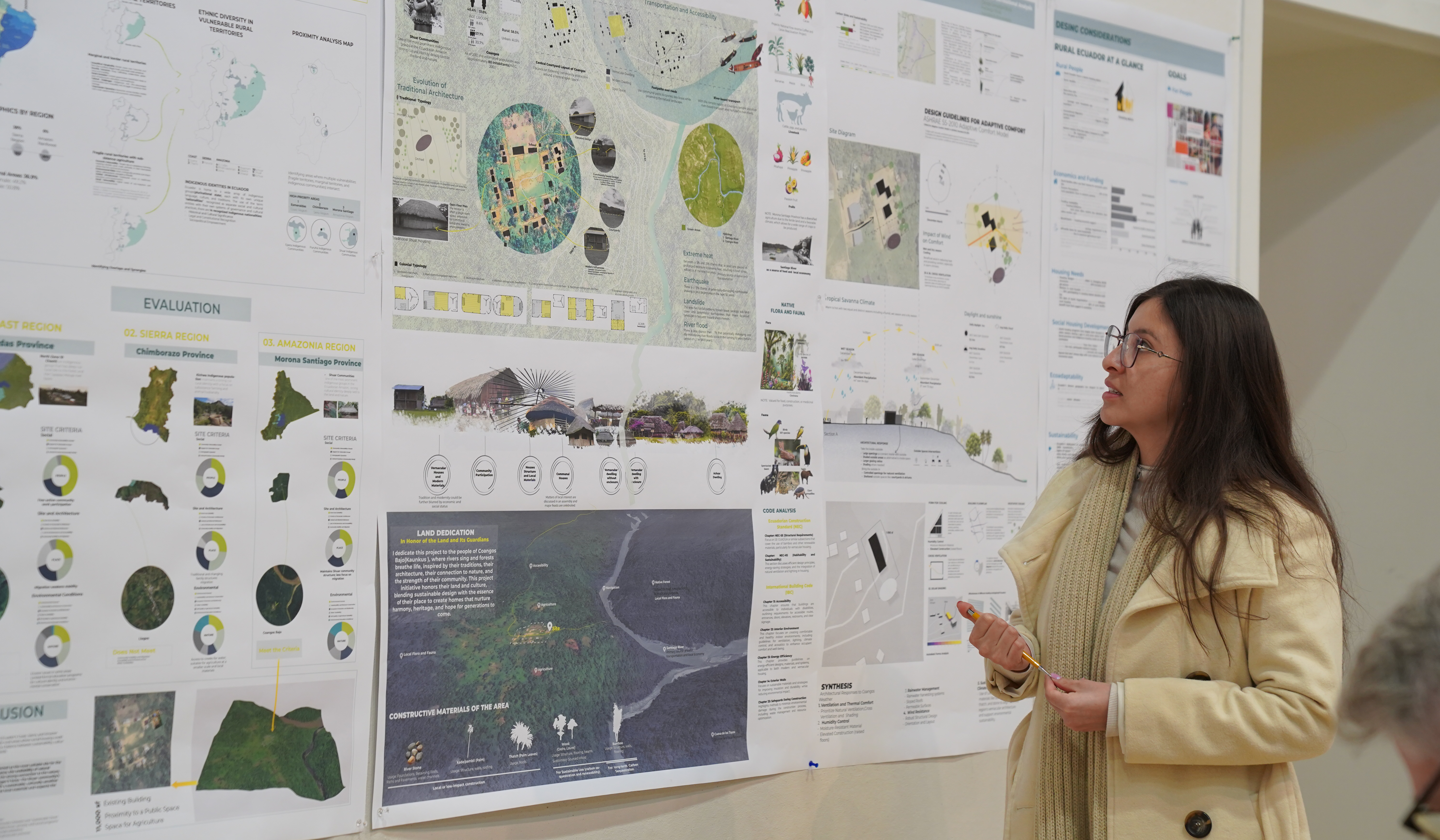 Student presenting a sustainability plan